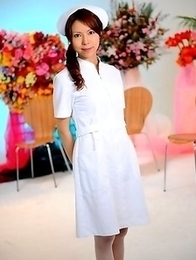 Horny nurse Rino Asuka teases on tv Horny nurse Rino Asuka teases on tv