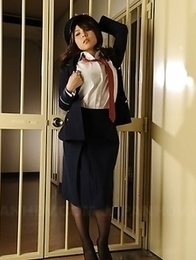 Hot looking prison guard shows off Hot looking prison guard shows off