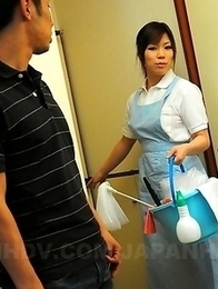 Cock cleaning lady Nana Oshikiri Cock cleaning lady Nana Oshikiri