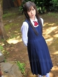 Sweet teeny Ai Uehara loves posing Sweet teeny Ai Uehara loves posing