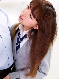 Schoolgirl from japan Nishino Ena suck cock and masturbate Schoolgirl from japan Nishino Ena suck cock and masturbate