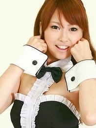 Chinatsu Sasaki bunny has sexy legs in fishnet stockings Chinatsu Sasaki bunny has sexy legs in fishnet stockings