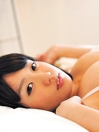 Mirei Naitoh has huge knockers and slit in tiny lingerie Mirei Naitoh has huge knockers and slit in tiny lingerie