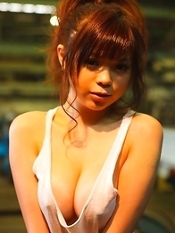 Rina Itoh loves to show her huge jugs with naughty nipples Rina Itoh loves to show her huge jugs with naughty nipples