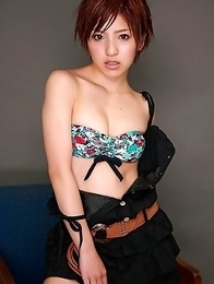 Erina Matsui racy babe shows juicy titties in colorful bra Erina Matsui racy babe shows juicy titties in colorful bra