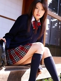 Misa Shinozaki shows pussy in thong and puts vibrator on it Misa Shinozaki shows pussy in thong and puts vibrator on it
