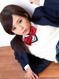 Runa Hamakawa takes uniform skirt off and shows hot behind Runa Hamakawa takes uniform skirt off and shows hot behind