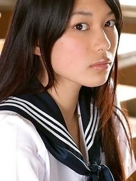 Tomoe Yamanaka babe in uniform is happy in her way to school classes Tomoe Yamanaka babe in uniform is happy in her way to school classes